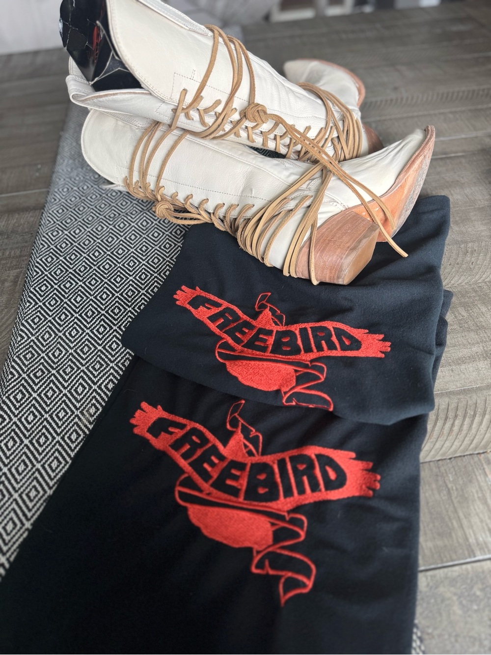 Freebird by Steven Ivory Lace-Up Western Boots - Picture 8 of 11